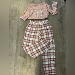 Hollister matching pajama set